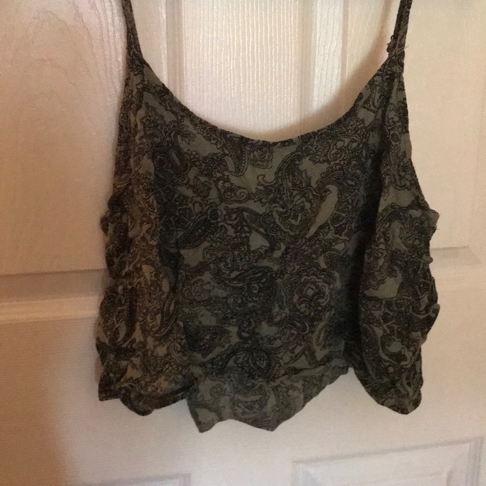 A high low flowy crop top